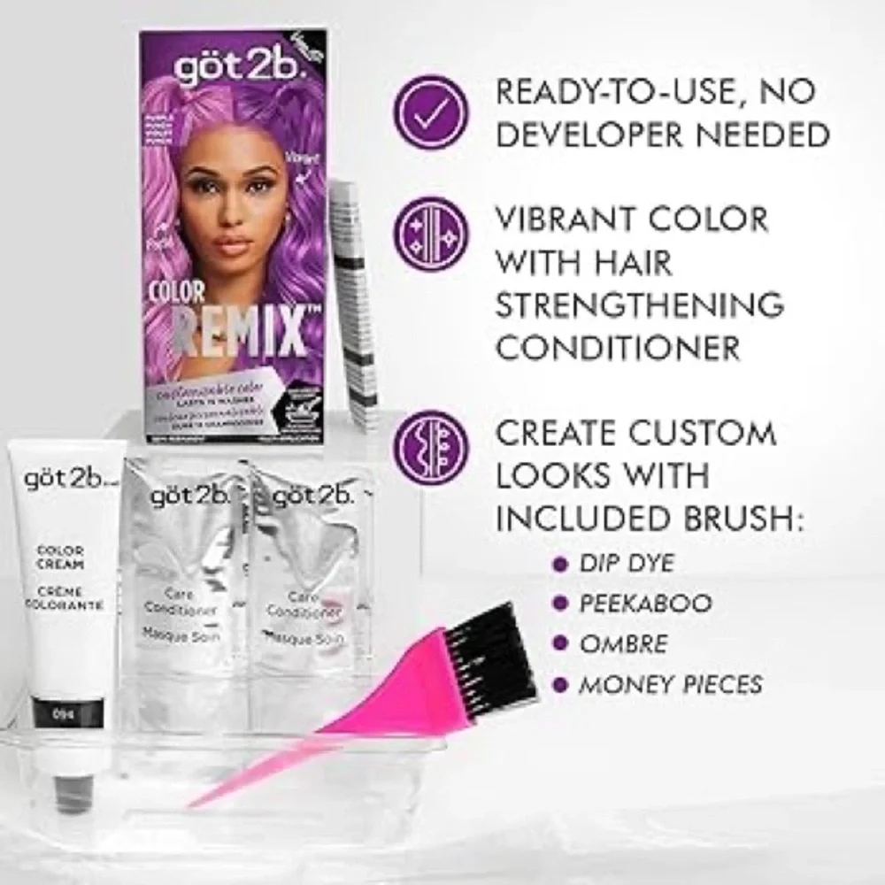 Got2b - 3pack - Color Remix Purple Hair Dye - Picture 5 of 6
